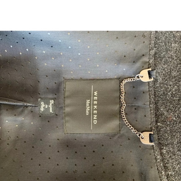 Max Mara Weekend Cocoon Wool Coat Size 4 - Picture 5 of 6